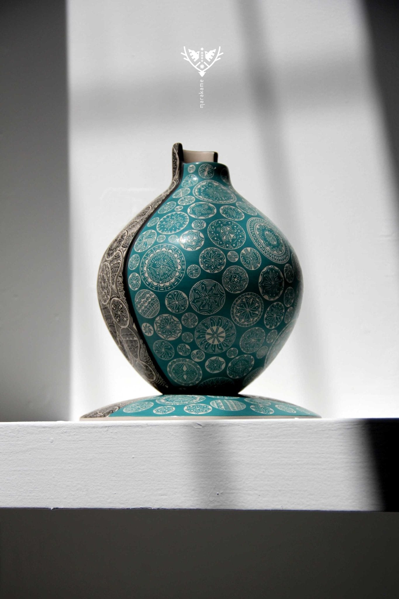Mata Ortiz Ceramics - Cactaceae - Huichol Art - Marakame