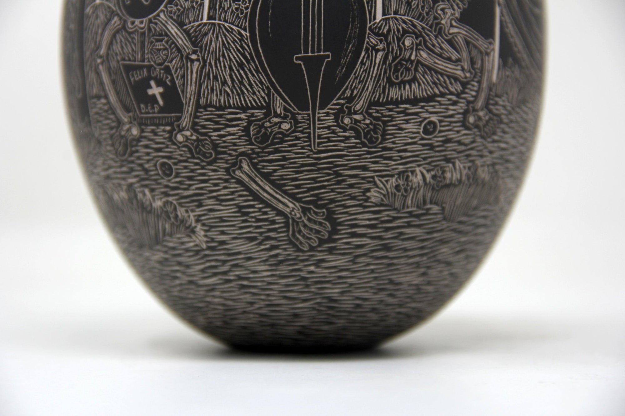 Mata Ortiz Ceramics - Restless Cemetery - Night - Huichol Art - Marakame
