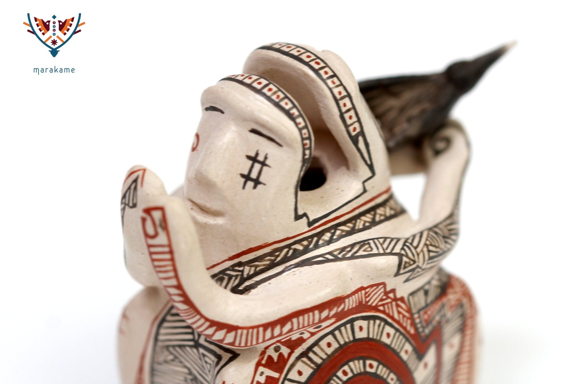 Mata Ortiz Ceramics - Paquimé Shaman - Huichol Art - Marakame