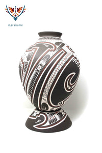 Mata Ortiz Chihuahua Keramik - Großes Stück VII - Huichol Kunst - Marakame
