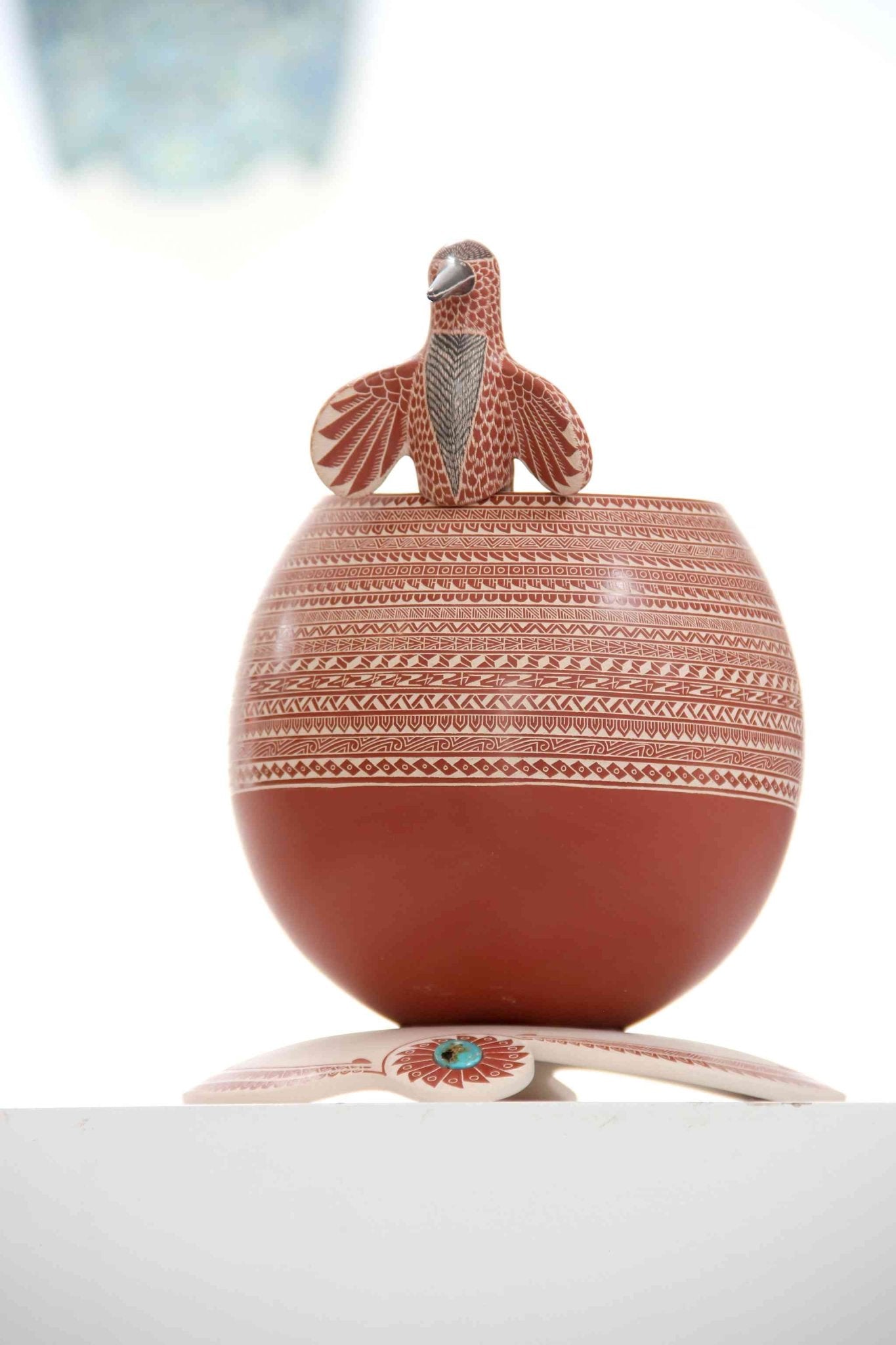 Mata Ortiz Ceramics - Hummingbird - Huichol Art - Marakame