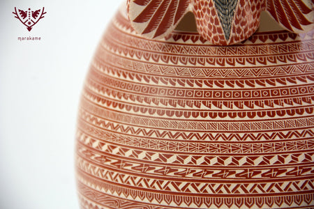Mata Ortiz Céramique - Colibri - Art Huichol - Marakame