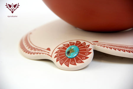 Mata Ortiz Ceramics - Hummingbird - Huichol Art - Marakame