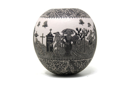 Ceramica Mata Ortiz - Riposa in pace - Giorno - Arte Huichol - Marakame