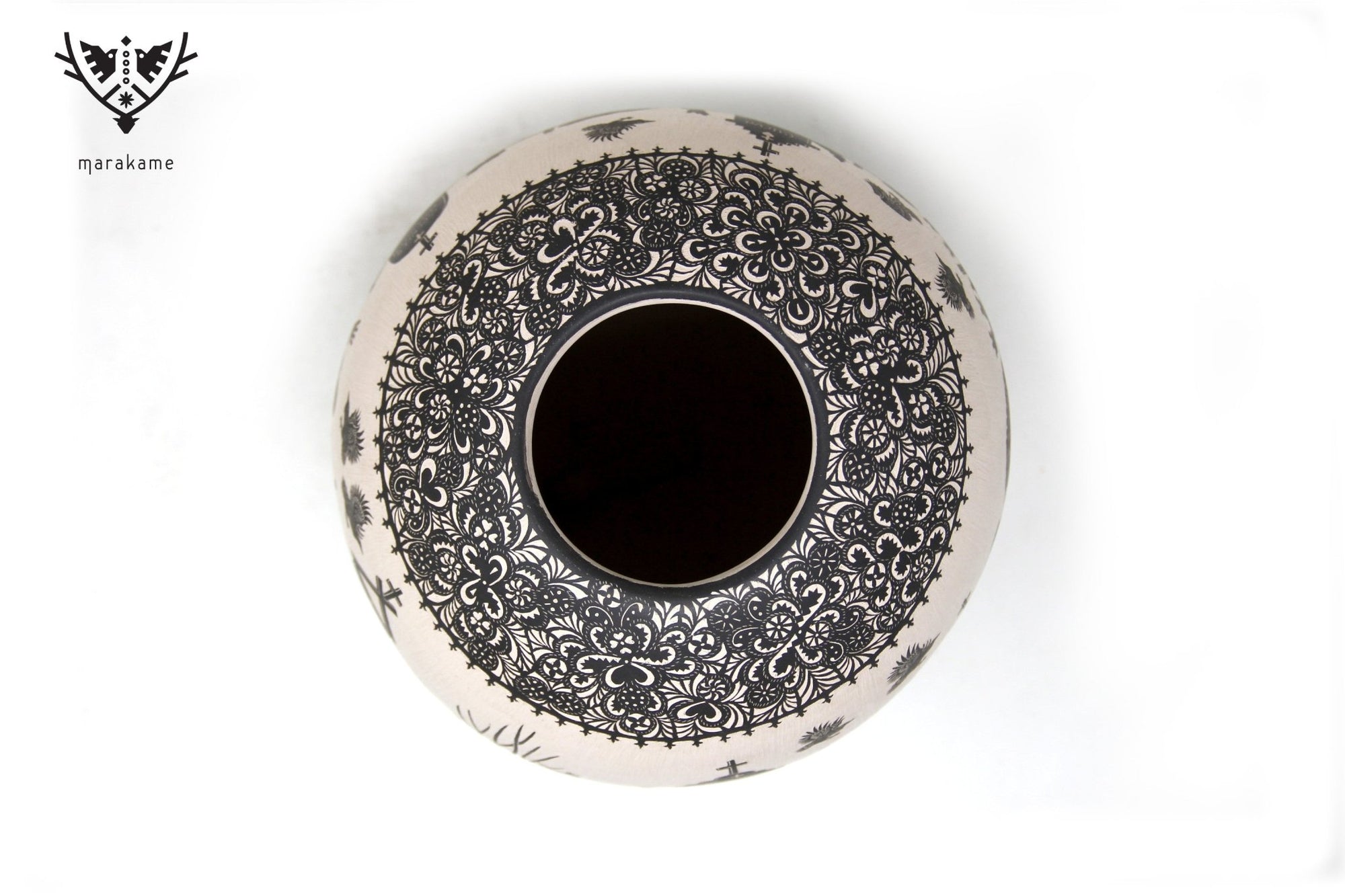 Mata Ortiz Ceramics - Rest in Peace - Day - Huichol Art - Marakame