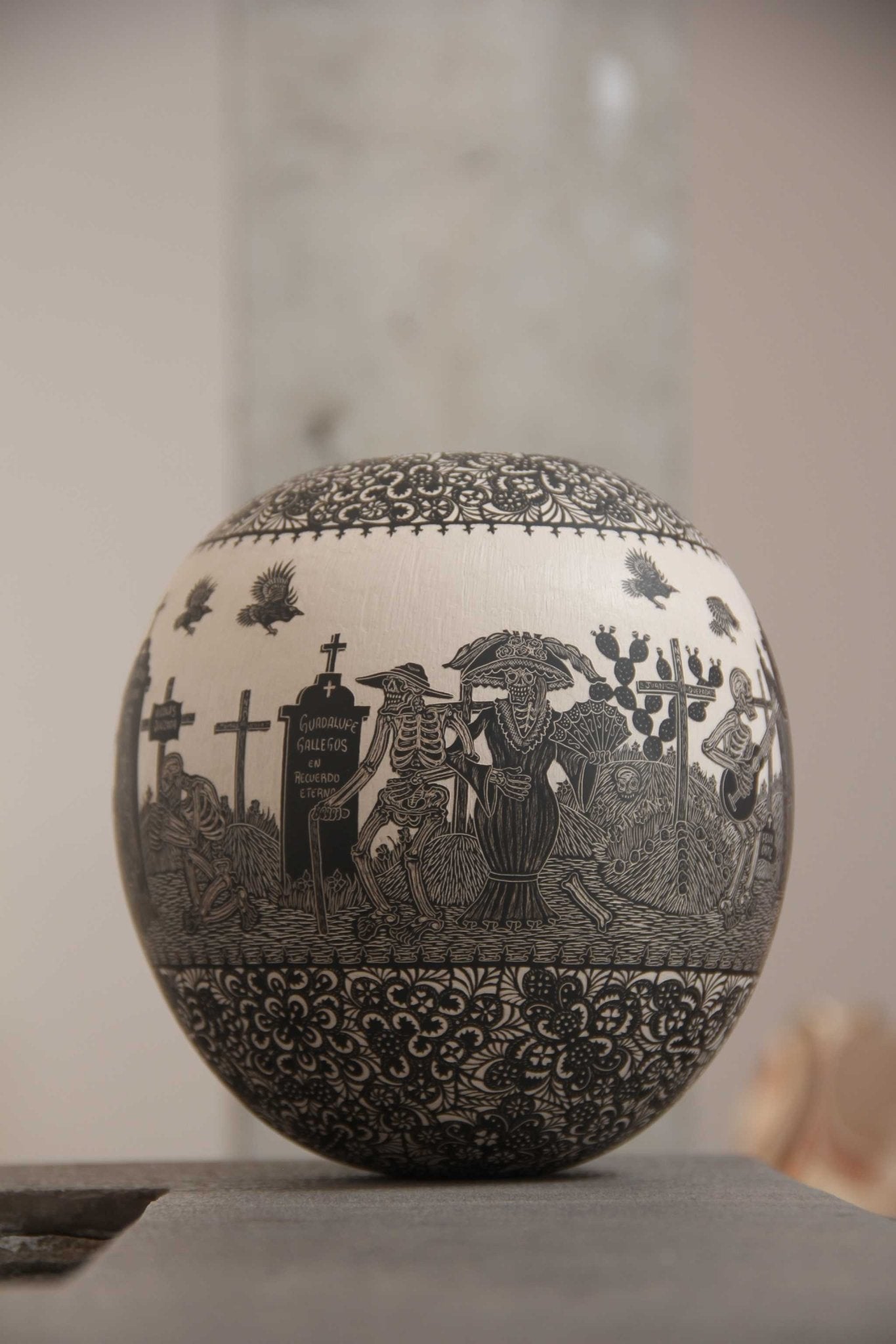 Ceramica Mata Ortiz - Riposa in pace - Giorno - Arte Huichol - Marakame