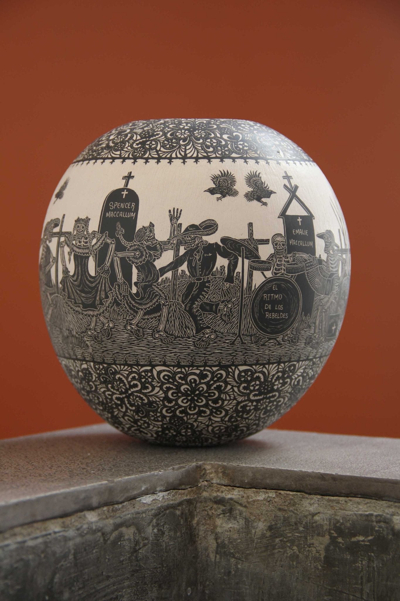 Mata Ortiz Keramik – Ruhe in Frieden – Tag – Huichol-Kunst – Marakame