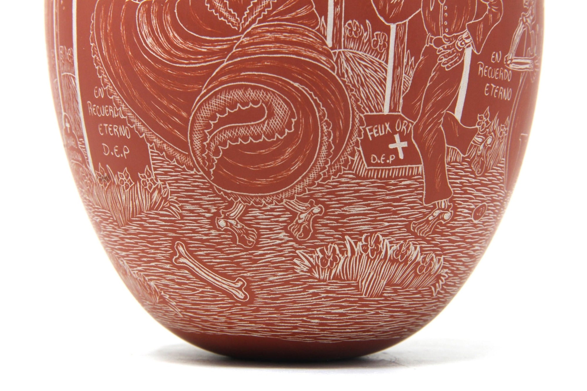 Ceramica Mata Ortiz - Giorno dei morti - danza alla vita / notte - Arte Huichol - Marakame