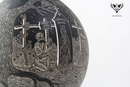 Ceramica Mata Ortiz - Giorno dei Morti - Pantheon di notte - Arte Huichol - Marakame