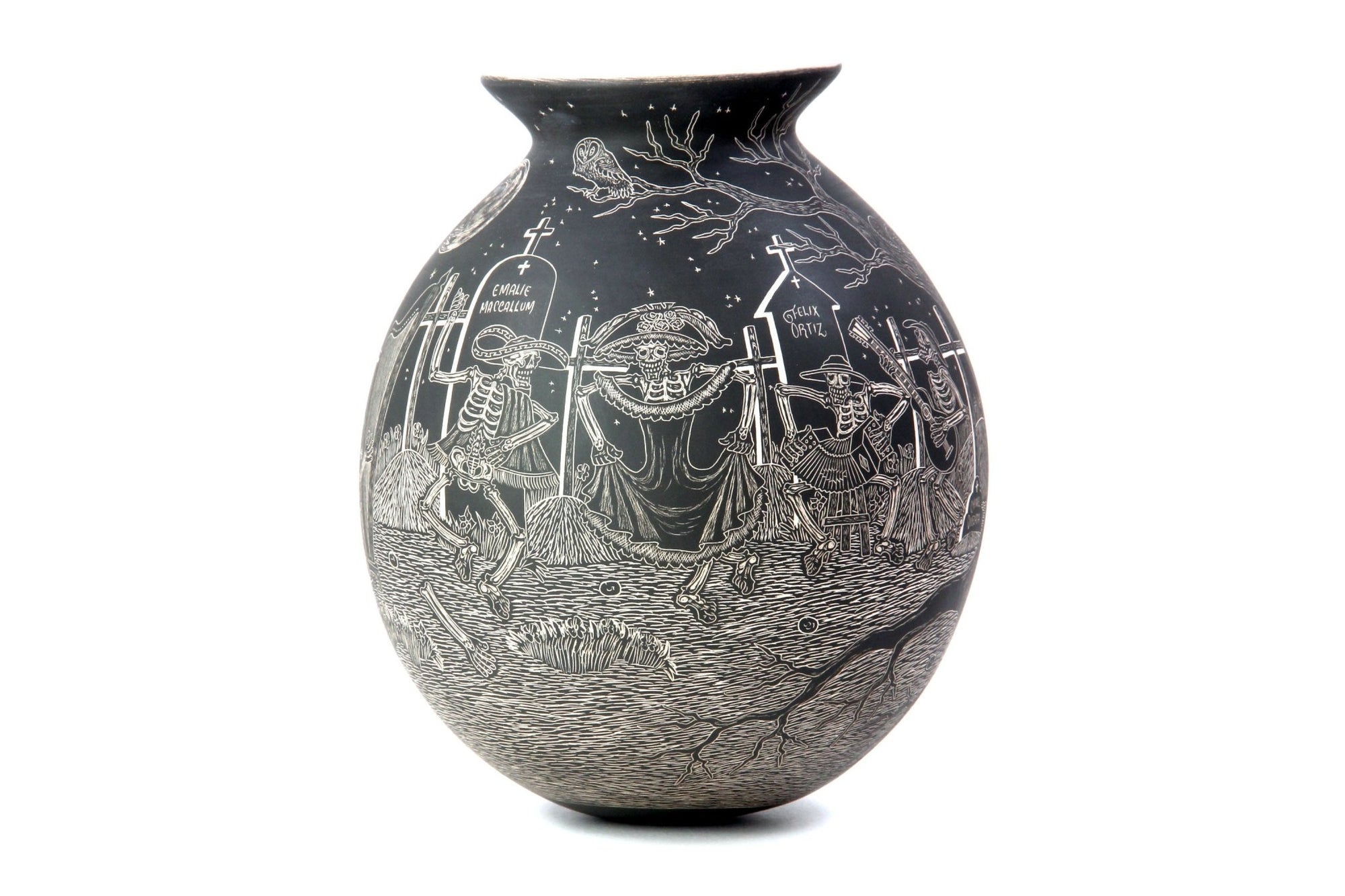 Ceramica Mata Ortiz - Giorno dei Morti - Pantheon di notte - Arte Huichol - Marakame