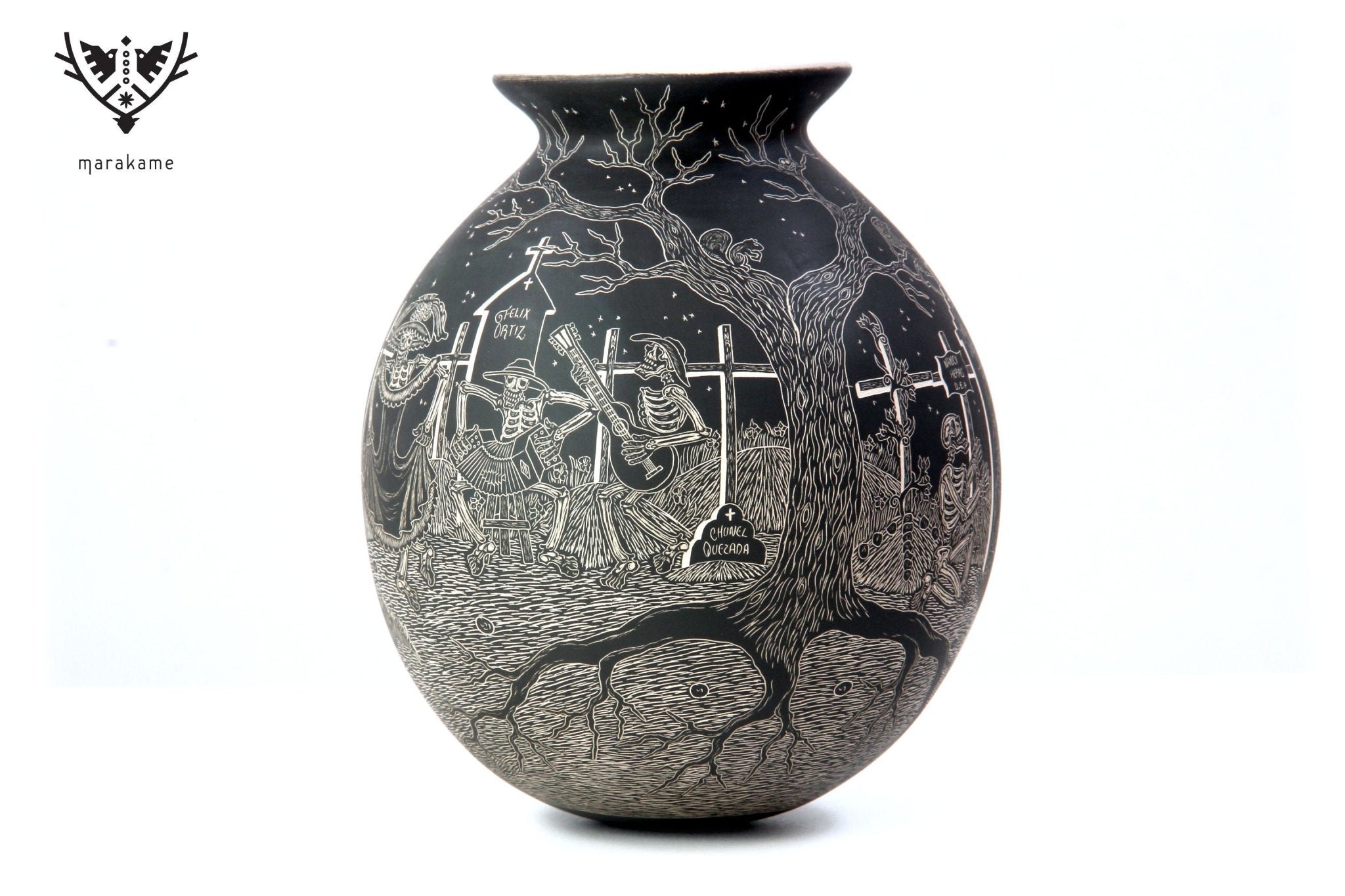 Mata Ortiz Keramik – Tag der Toten – Pantheon bei Nacht – Huichol-Kunst – Marakame