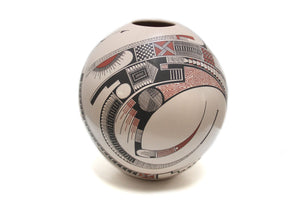 Céramique Mata Ortiz - Sphérique - Art Huichol - Marakame