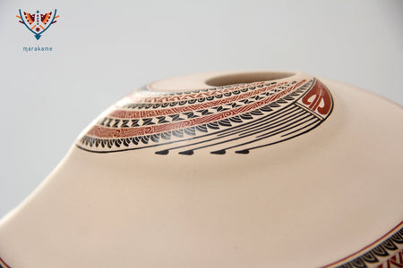 Mata Ortiz Ceramics - Spiral - Huichol Art - Marakame