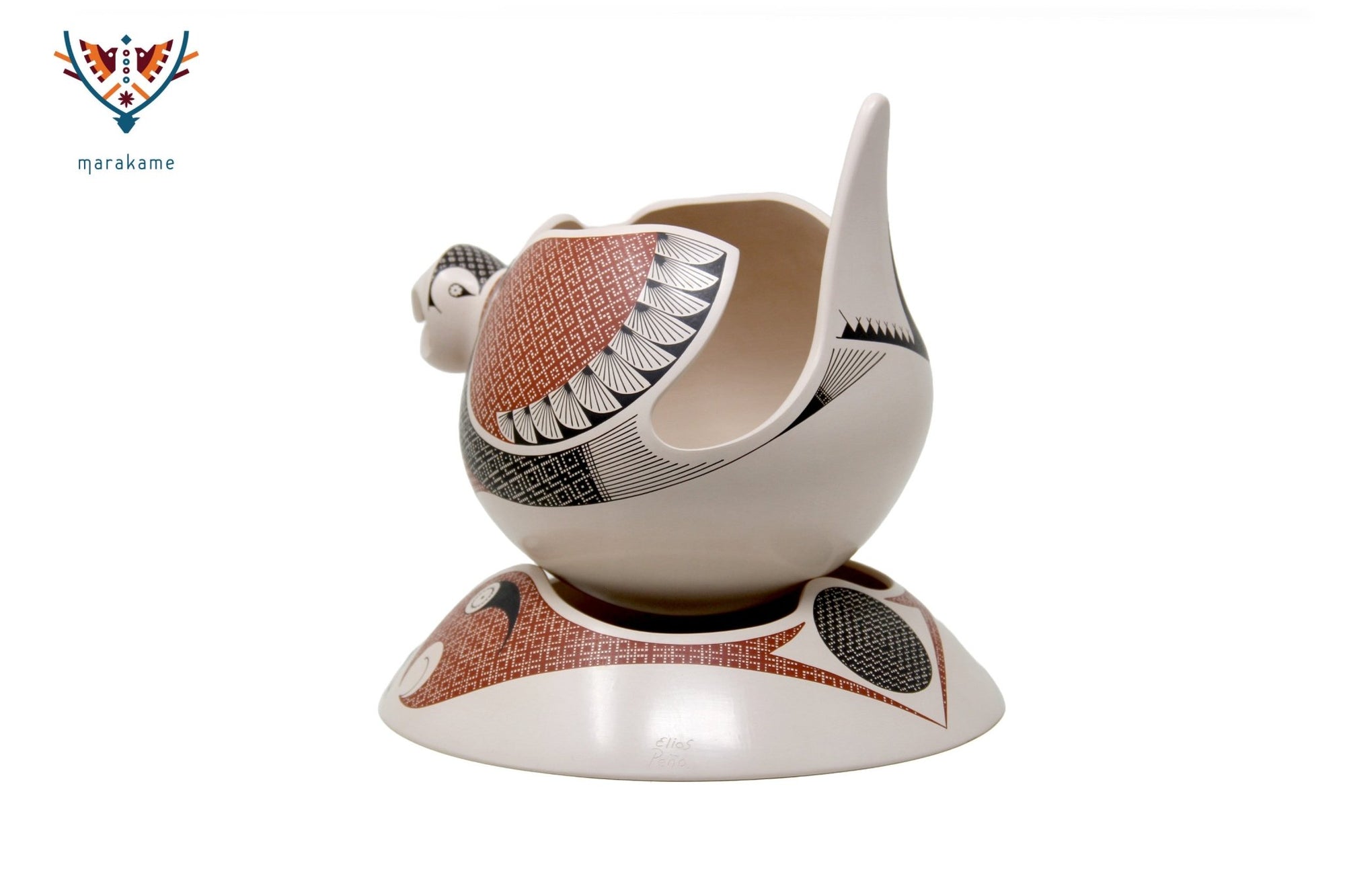 Mata Ortiz Keramik – Guacamaya – Huichol-Kunst – Marakame