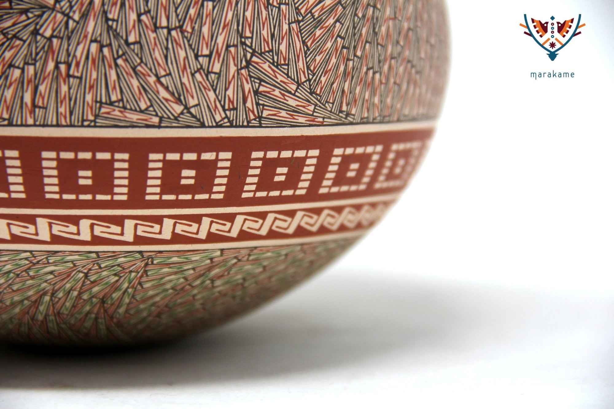 Mata Ortiz Ceramics - Medium Fine Painted Vase II - Huichol Art - Marakame