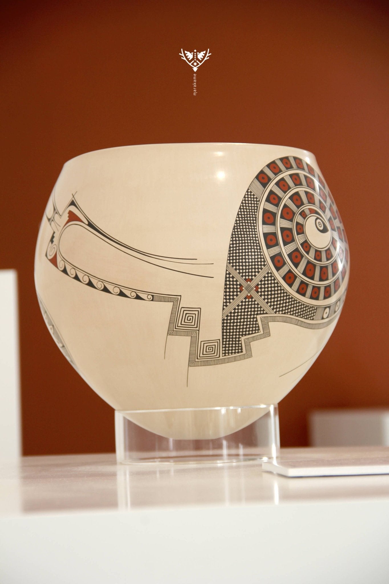 Mata Ortiz Ceramic - The Coralillo and The Swallow - Diego Valles - Huichol Art - Marakame