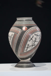 Mata Ortiz Keramik - Libellen - Huichol Art - Marakame