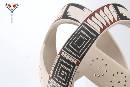 Mata Ortiz Ceramics - Contemporary piece IV - Huichol Art - Marakame