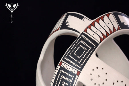 Mata Ortiz Ceramics - Contemporary piece IV - Huichol Art - Marakame