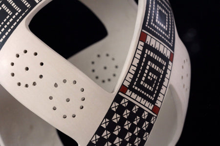Mata Ortiz Ceramics - Contemporary piece IV - Huichol Art - Marakame