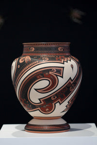 Mata Ortiz Ceramic - Large Piece III - Huichol Art - Marakame