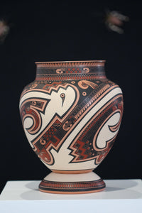 Ceramica Mata Ortiz - Pezzo grande III - Arte Huichol - Marakame