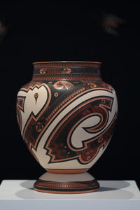 Mata Ortiz Keramik - Großes Stück III - Huichol Art - Marakame