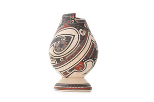 MataOrtiz陶磁器-大きな伝統的な作品-Huicholアート-Marakame