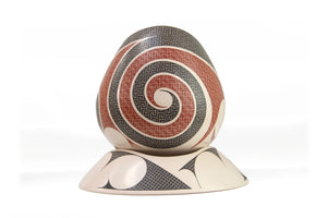 Ceramica Mata Ortiz - Pezzo medio - Elias Peña - Arte Huichol - Marakame