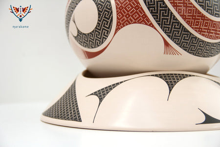 Mata Ortiz Keramik – Mittleres Stück – Elias Peña – Huichol Art – Marakame