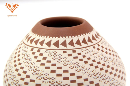 Ceramica Mata Ortiz - Piccolo Pezzo - Arte Huichol - Marakame