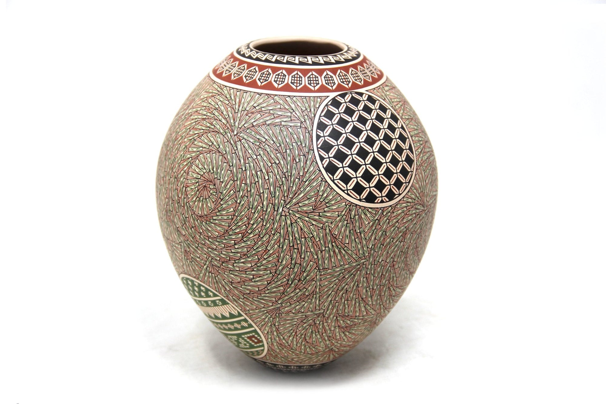 Mata Ortiz Ceramic - Fine Painted Piece II - Huichol Art - Marakame