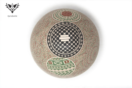Mata Ortiz Ceramic - Fine Painted Piece II - Huichol Art - Marakame