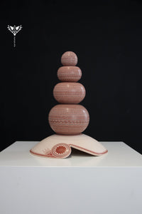 Céramique Mata Ortiz - Première place en sgraffito - Apacheta - Huichol Art - Marakame