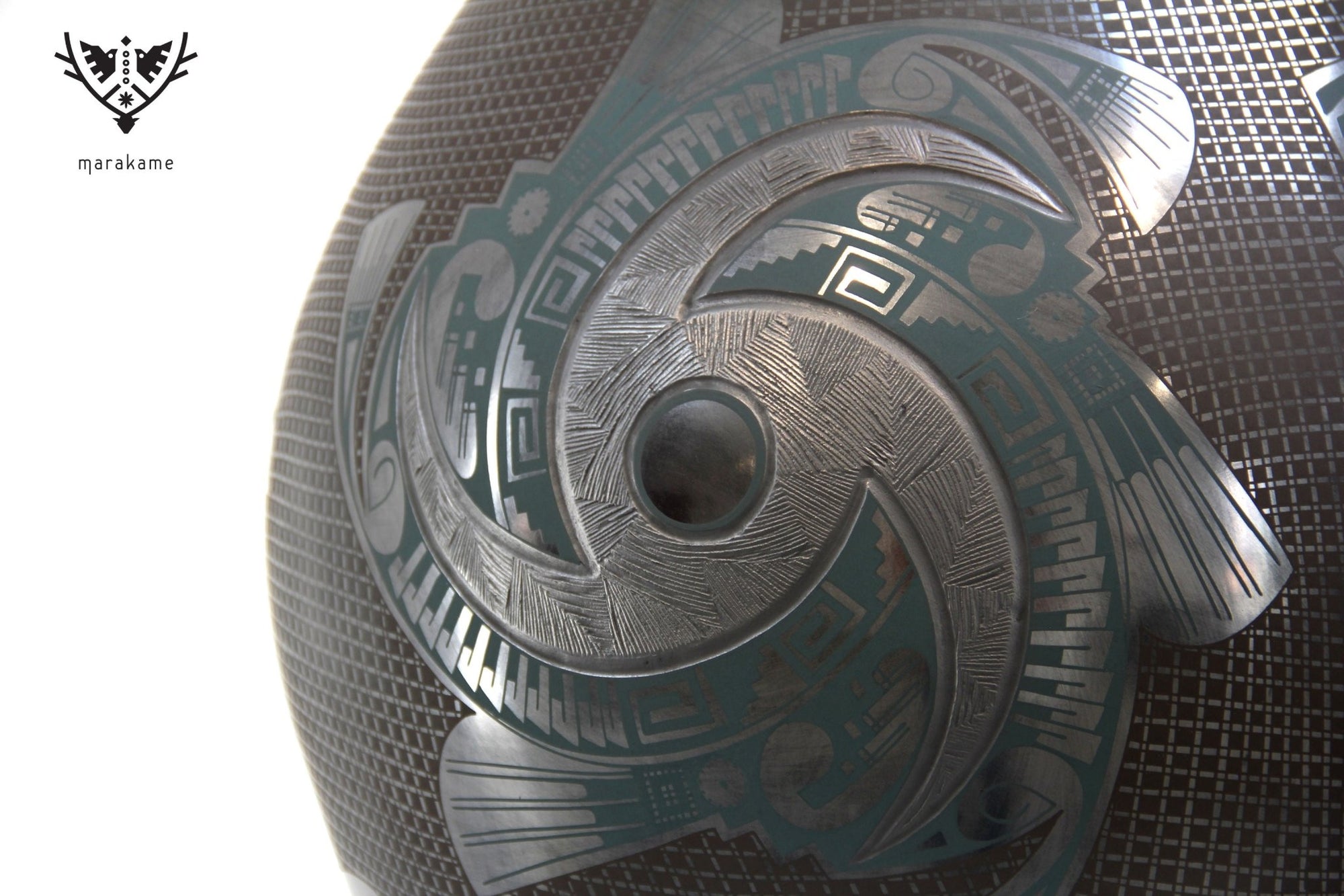 Mata Ortiz Ceramics - Swirl - Huichol Art - Marakame