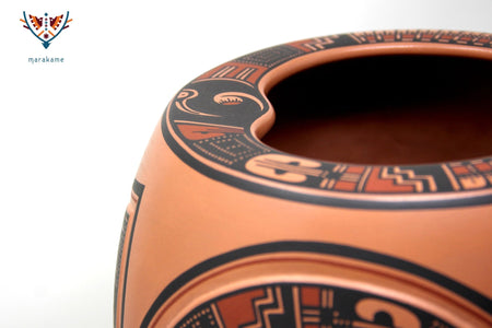 Mata Ortiz Keramik – Rötlich – Huichol-Kunst – Marakame