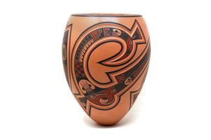 Mata Ortiz Ceramics - Reddish - Huichol Art - Marakame