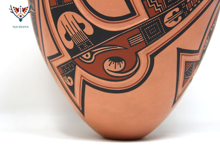 Mata Ortiz Keramik – Rötlich – Huichol-Kunst – Marakame