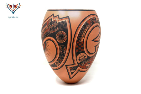 Mata Ortiz Ceramics - Reddish - Huichol Art - Marakame