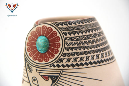 Céramique Mata Ortiz - Turquoises - Art Huichol - Marakame