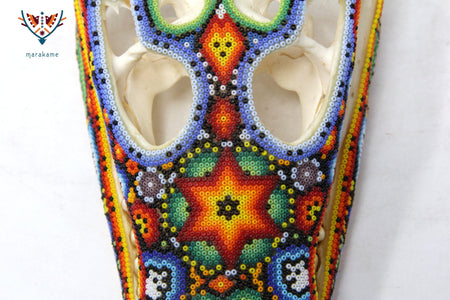Crocodile Skull - Yutsi tutuya I - Huichol Art - Marakame
