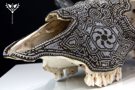 Cow Skull Huichol Art - Hikuri I - Huichol Art - Marakame