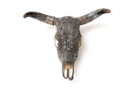 Cow Skull Huichol Art - Hikuri I - Huichol Art - Marakame
