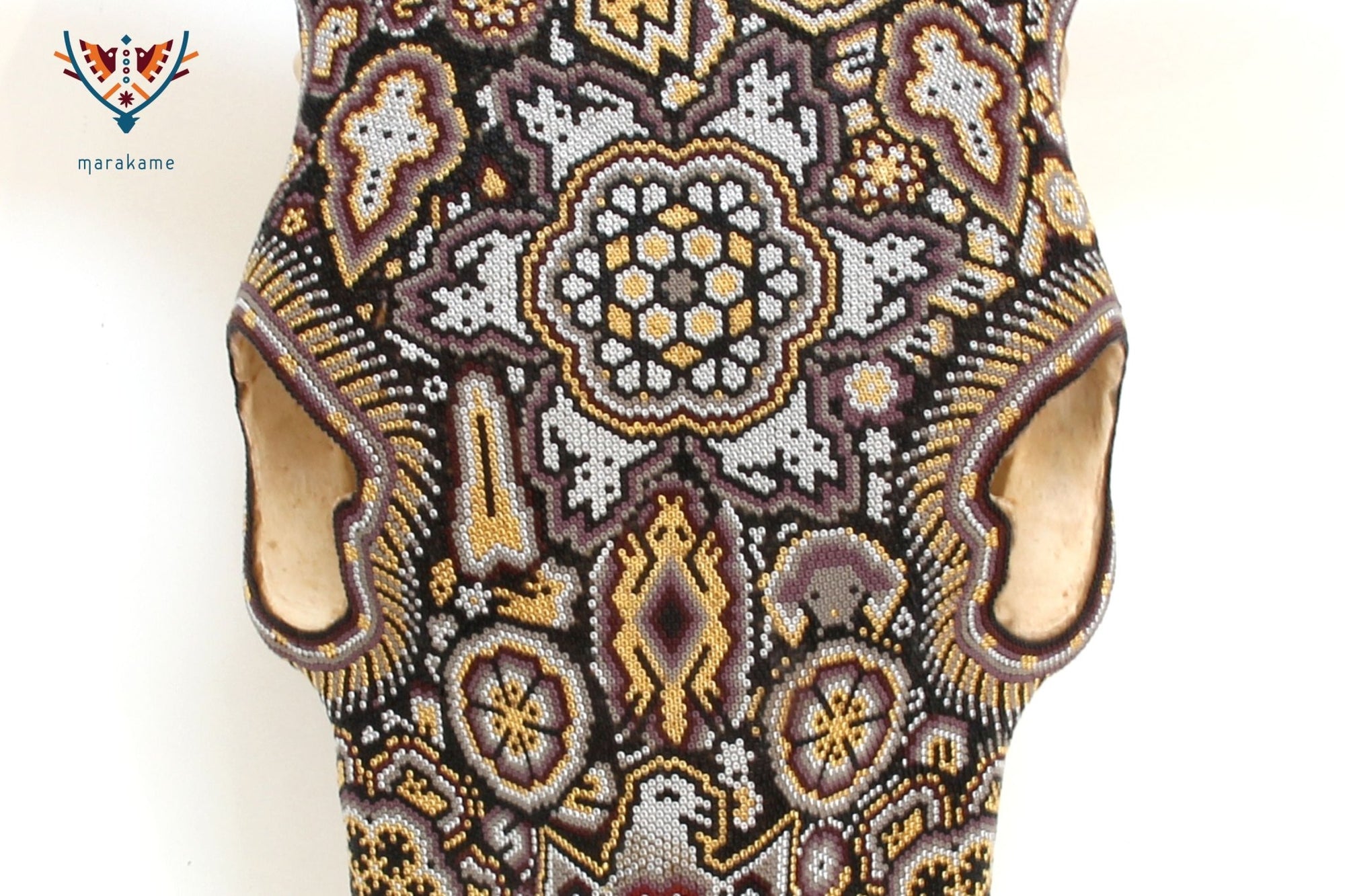 Cow Skull Huichol Art - Hikuri II - Huichol Art - Marakame