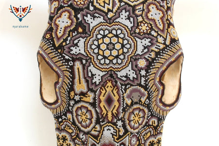 Cow Skull Huichol Art - Hikuri II - Huichol Art - Marakame