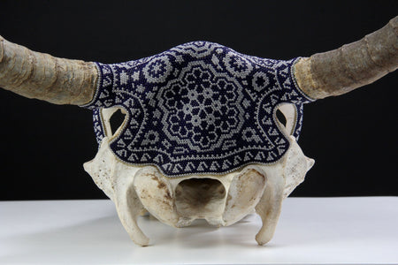 Cow Skull Huichol Art - Jícuri - Huichol Art - Marakame