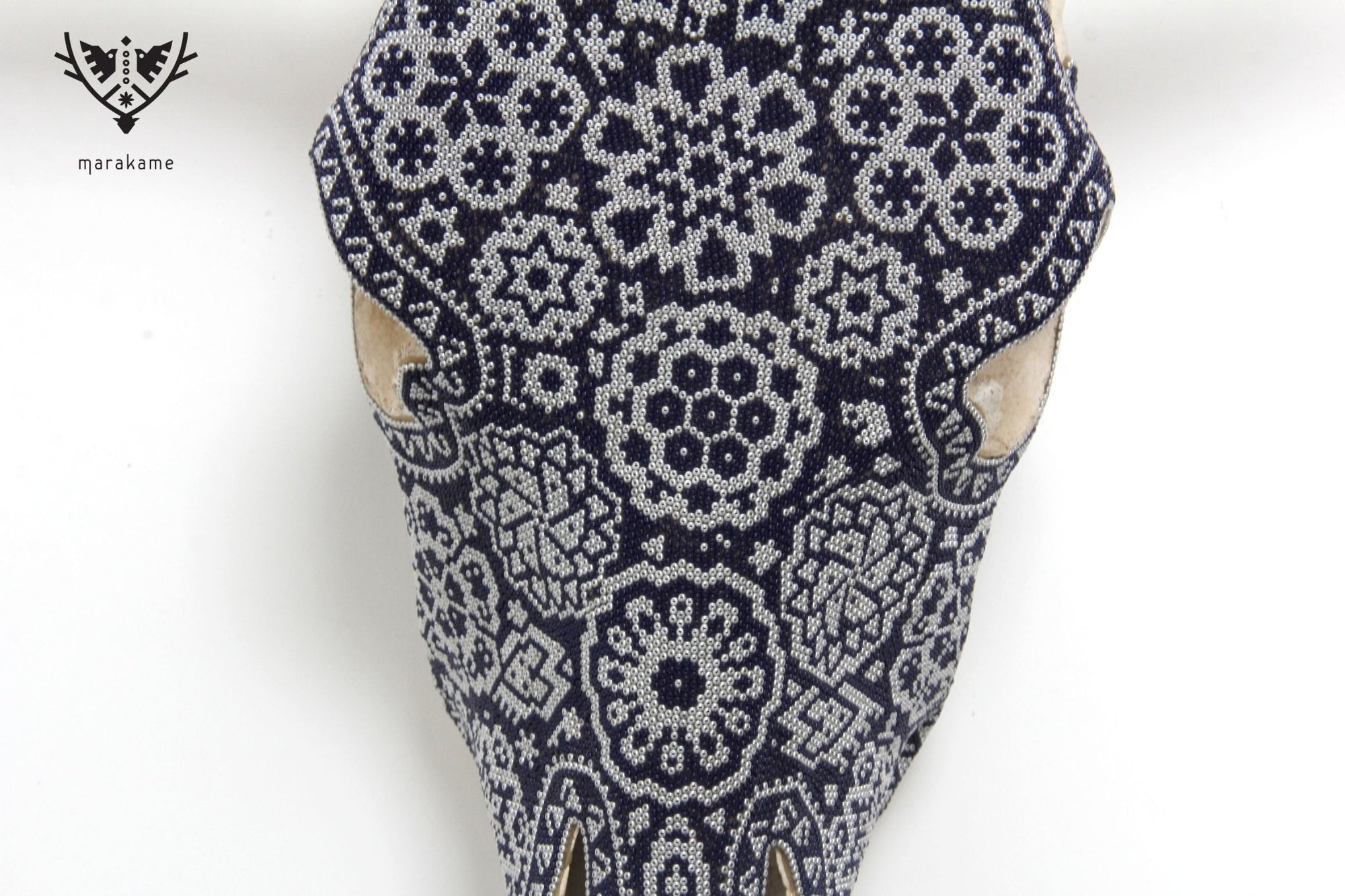 Cow Skull Huichol Art - Jícuri - Huichol Art - Marakame