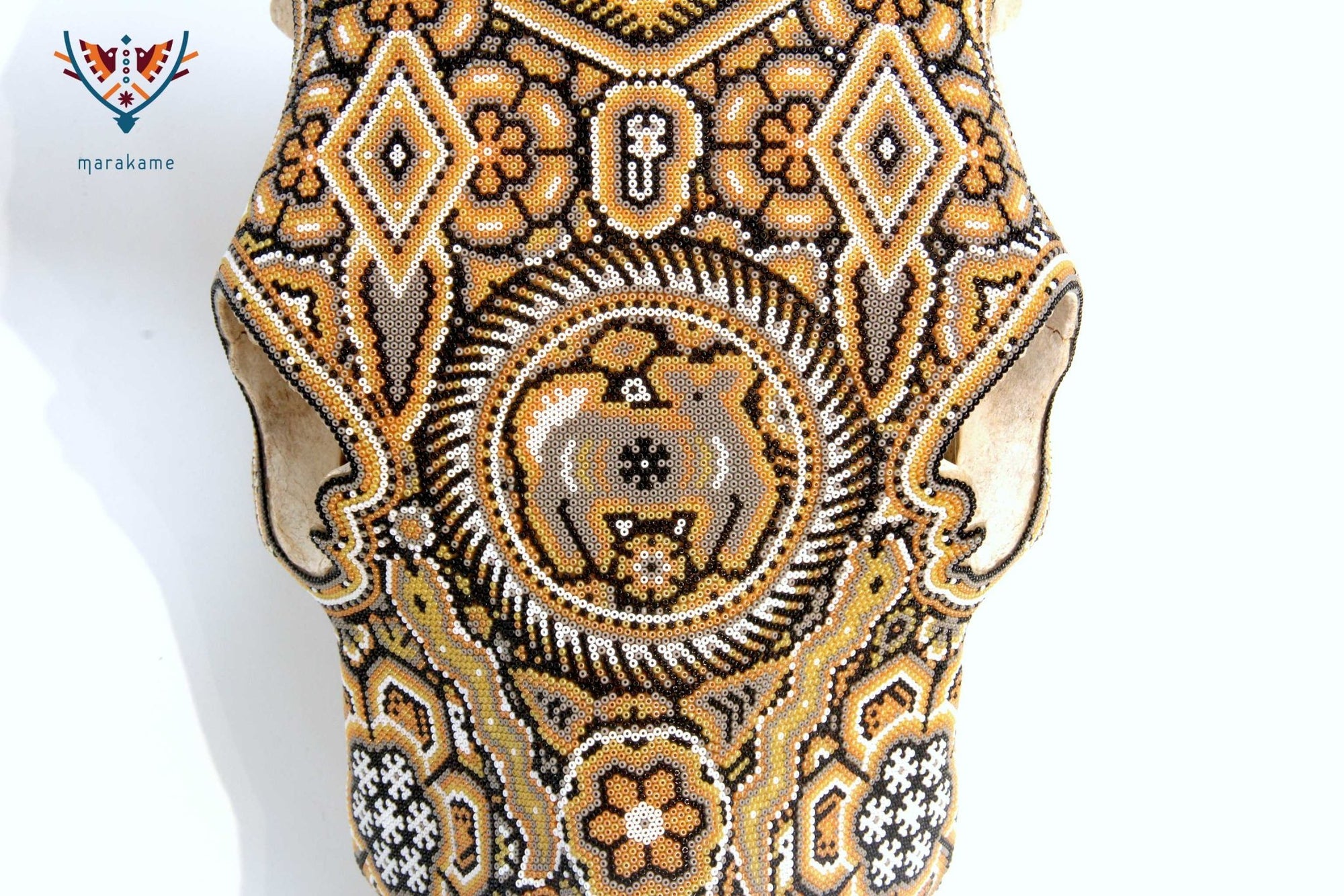 Cow Skull Huichol Art - Kauyumarie - Huichol Art - Marakame
