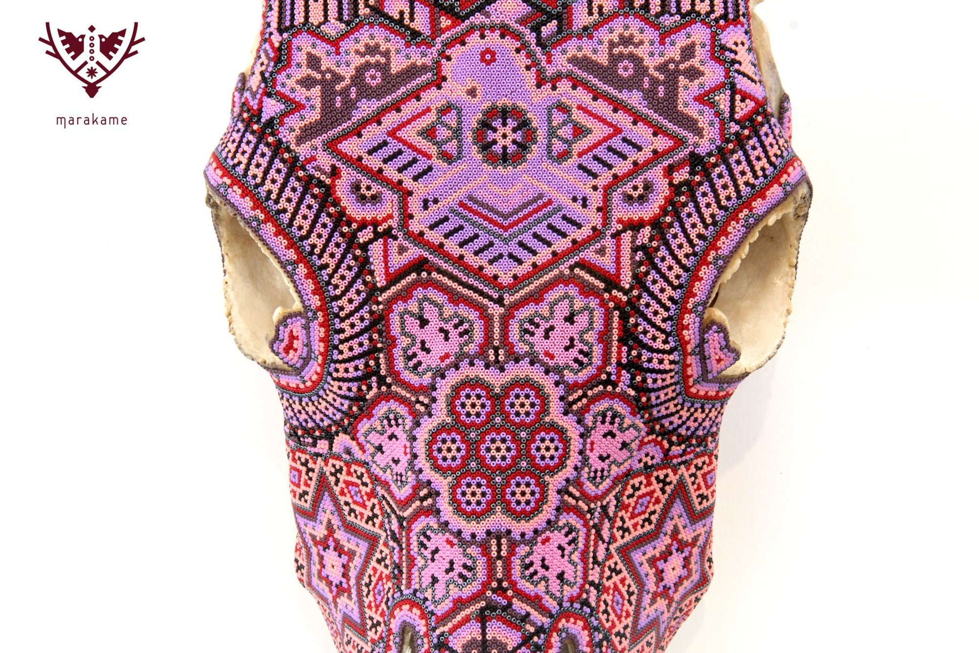 Kuhschädel Huichol Art - Maye Hikuri - Huichol Art - Marakame