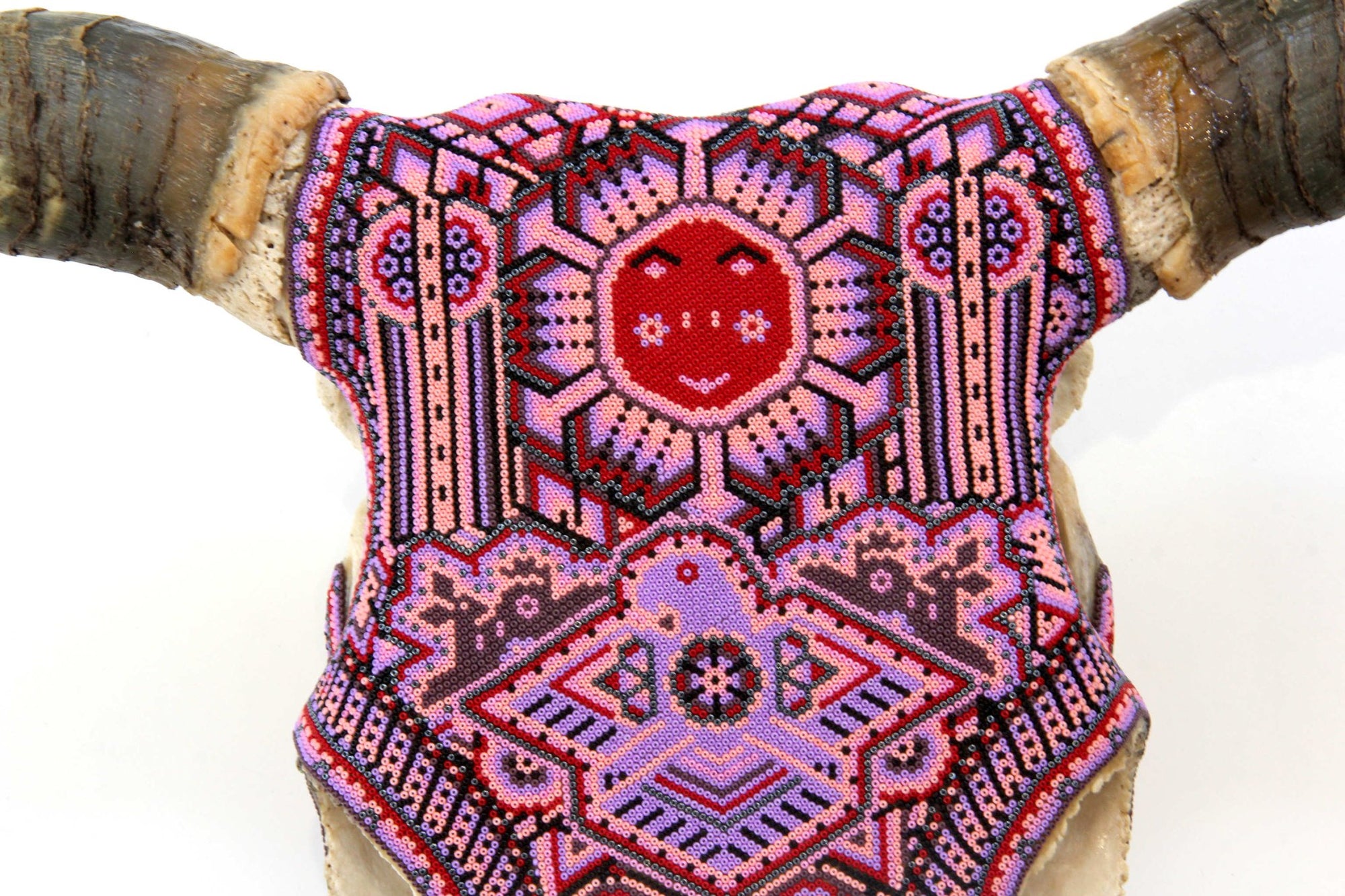 Kuhschädel Huichol Art - Maye Hikuri - Huichol Art - Marakame